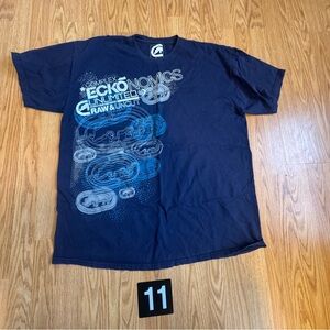 Men’s Vintage Ecko Unlimited Navy Blue Graphic T-Shirt 2XL